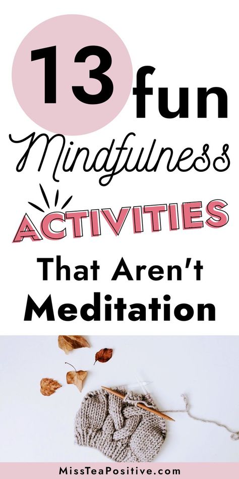 How to relax your mind? How to practice mindfulness everyday? Here are 13 easy & fun mindfulness activities for adults! These include mindful living tricks for women, quick 5-minute mindful activities, mindful exercises for groups, 30-day mindfulness challenge ideas for spring, winter or fall, and tips on how to be mindful at work in your daily life. Mindfullness Activities, Fun Mindfulness Activities, Mindfulness Activities For Adults, Group Activities For Adults, Mindfulness Challenge, How To Relax Your Mind, Retreat Activities, Group Therapy Activities, Mindful Activities