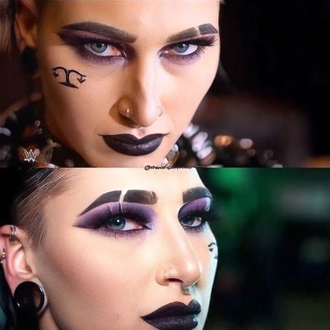 Rhea Ripley Eye Makeup, Rhea Ripley Makeup Tutorial, Rhea Ripley Inspired Nails, Rhea Ripley Nails, Rhea Ripley Makeup, Rhea Ripply, Wwe Halloween, Eyeliner Idea, Instagram Screenshots