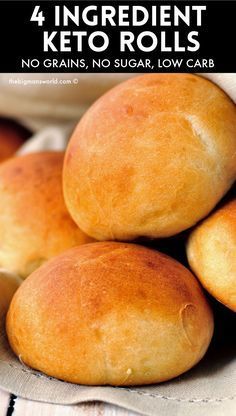 Low Carb Rolls Almond Flour, Best Low Carb Bread Recipe, Keto Roll Recipes, Healthy Keto Bread, How To Make Low Carb Bread, Almond Flour Yeast Rolls, Keto Bread No Almond Flour, Low Carb Rolls Easy, Keto Slider Buns Recipe