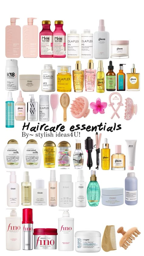 Haircare essentials! Beer For Hair, Latina Hair, Healthy Hair Routine, Curly Hair Care Routine, Hair Color Streaks, Sephora Skin Care, Body Shampoo, Shower Skin Care, Perfect Skin Care Routine