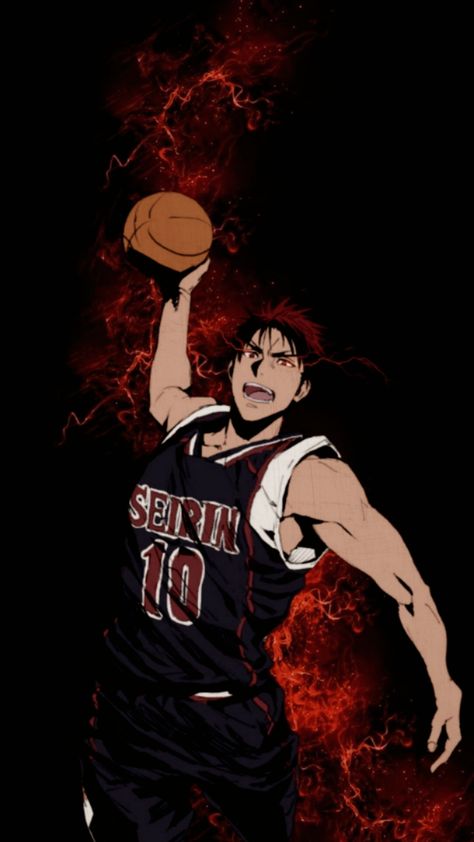 Kagami Taiga Aesthetic wallpaper Kuroko no Basket - @yumi_edit Kuroko No Basket Kagami Wallpaper, Kurukos Basket Wallpaper, Basketball Anime Wallpaper, Kuruko Basket Wallpaper, Taiga Aesthetic, Taiga Kagami Wallpaper, Kagami Taiga Wallpapers, Kurokos Basketball Wallpaper, Kurukos Basket