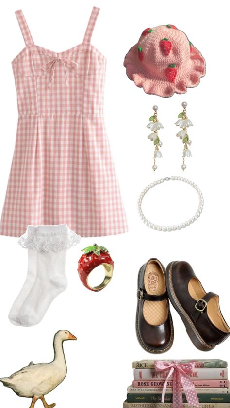 #outfit #outfitidea #aesthetic #chic #fashion #strawberryshortcake #coquette Strawberry Coquette, Strawberry Shortcake Outfits, Coquette Outfits, Chic Fashion, Strawberry Shortcake, Dream Life