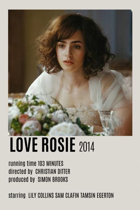 Love Rosie Movie, Love Rosy, Polaroid Movie Poster, Love Rosie, Romcom Movies, Movie Kisses, Movies To Watch Teenagers, Movie To Watch List, Girly Movies