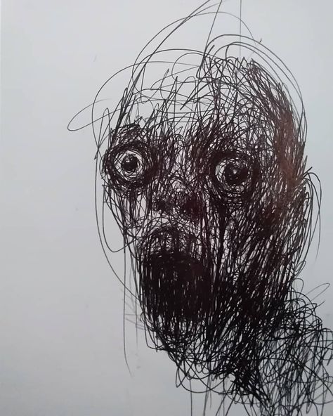 Creepy Sketches, Scary Drawings, Horror Drawing, Nightmares Art, Creepy Drawings, Arte Grunge, Pencil Sketches, Arte Obscura, Dark Art Illustrations