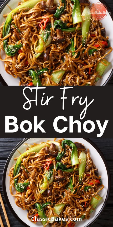 Boc Choy In Stir Fry, Chicken Stir Fry Bokchoy, Bon Choy Recipes, Box Choy Stir Fry, Book Choy Stir Fry, Chicken Bokchoy Stirfry With Noodles, Recipes With Boch Choy, Bak Choy Stir Fry, Recipe Bokchoy Stirfry