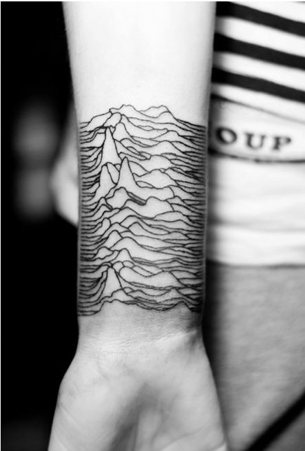 #tattoo :: JOY DIVISION - UNKNOWN PLEASURES Joy Division Tattoo, Tattoo Avant Bras, Kunst Tattoos, Wave Tattoo, Muster Tattoos, Mountain Tattoo, Waves Tattoo, Joy Division, Small Tattoo Designs