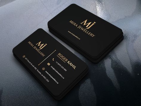 Jewelry Bussines Cards, Black Visiting Cards Design, Jewelry Visiting Cards Design, Business Card Design Jewelry, Business Cards Jewelry, Designers Visiting Card, Company Promotion Ideas, Jewelry Cards Design, Business Card Ideas Beauty