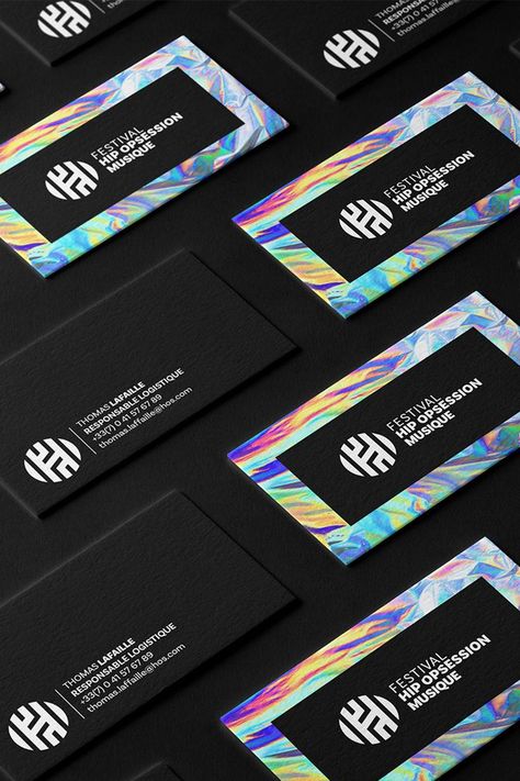 Holographic Brand Identity, Futuristic Business Card, Event Card Design, Holographic Branding, Event Branding Design, Futuristic Branding, Peptide Therapy, Concert Branding, Ra Logo