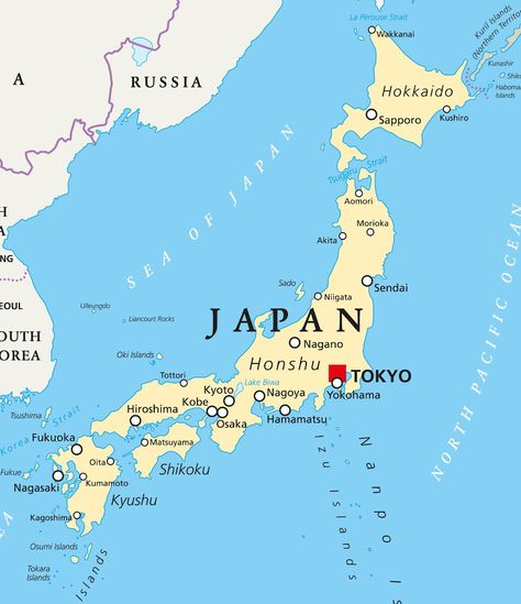 India World Map, Map Of Japan, World Map With Countries, Japan Tourism, Japan Temple, Japan 2023, Japan Map, Japan Holidays, Mediterranean Style House Plans