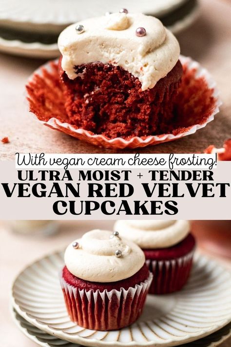 Vegan Red Velvet Cupcakes, Vegan Cupcake Recipes, Vegan Red Velvet, Vegan Cream Cheese Frosting, Valentines Recipes Desserts, Keto Pumpkin Pie, Baking Stuff, Cupcakes With Cream Cheese Frosting, Low Carb Cheesecake