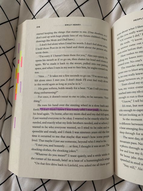 “People We Meet On Vacation” by Emily Henry Meet Me In Another Life Book, You And Me On Vacation Annotations, People We Meet On Vacation Annotations, The People We Meet On Vacation, People We Meet On Vacation Quotes, Romance Book Quotes, People We Meet On Vacation, Annotated Books, Emily Henry