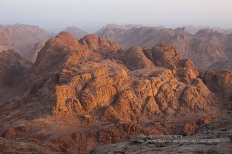 https://flic.kr/p/dYT5qd | Mount Sinai, early morning light | View from Mt. Sinai. Mount Sinai or Mount Moses or Mount Horeb, is a mountain in the Sinai Peninsula of Egypt that is the traditional and most accepted identification of the Biblical Mount Sinai. However, claims have been made by some writers who believe the true location of Mount Sinai is Jabal al-Lawz in Saudi Arabia.   According to Jewish, Christian and Islamic tradition, the biblical Mount Sinai was the place where Moses recei... Hebrew Months, Mt Sinai, Sinai Peninsula, Jewish Learning, Mount Sinai, Desert Landscapes, Why Read, Visit Egypt, Sharm El Sheikh