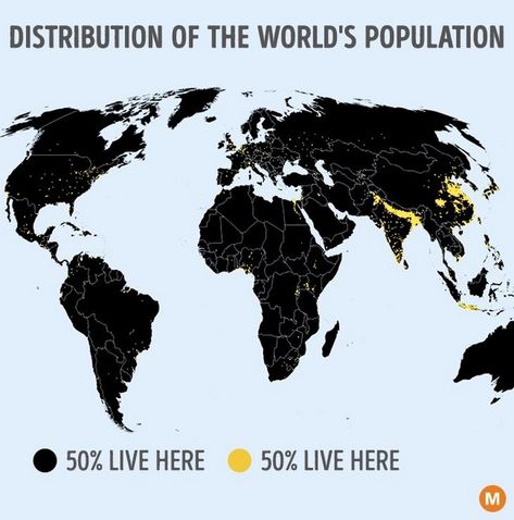 10 Fascinating Maps: Where Do Most of Us Live? Small Home Office Ideas For Men, Map Of Earth, Home Office Ideas For Men, Office Ideas For Men, Science Symbols, Geography Map, Cool Science Facts, Earth Map, World Population