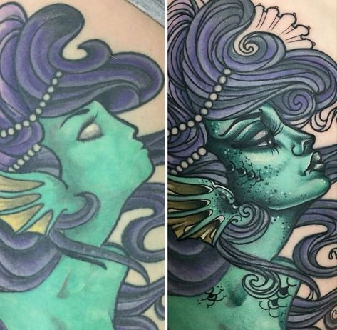 Cover Up Tattoos Before And After, Tattoo Fixes, Tattoo Cover Ups, Faded Tattoo, Tattoo Off, No Regrets Tattoo, Creative Tattoo, Blackout Tattoo, Modern Society