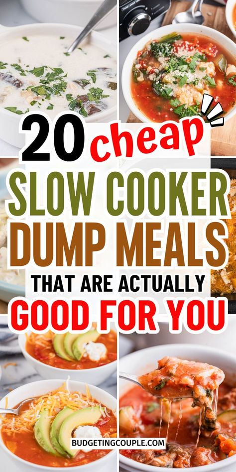 Cheap Slow Cooker Recipes:
high protein dinner with macros
budget meal prep
slow cooker recipe cheap Crockpot Dump Meals, Crockpot Dump Recipes, Fall Slow Cooker Recipes, Dump Recipes, Slow Cooker Meals, Easy Crockpot Dinners, Keto Crockpot Recipes, Cheap Easy Meals, Dump Meals