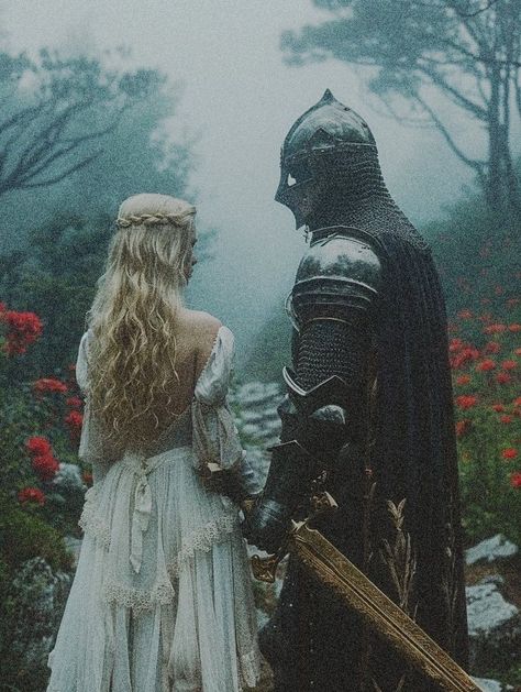 Fantasy Knight, Medieval Romance, Para Bellum, Arthurian Legend, German Beauty, Elegant Art, Fantasy Aesthetic, Romantic Art, Ethereal Art