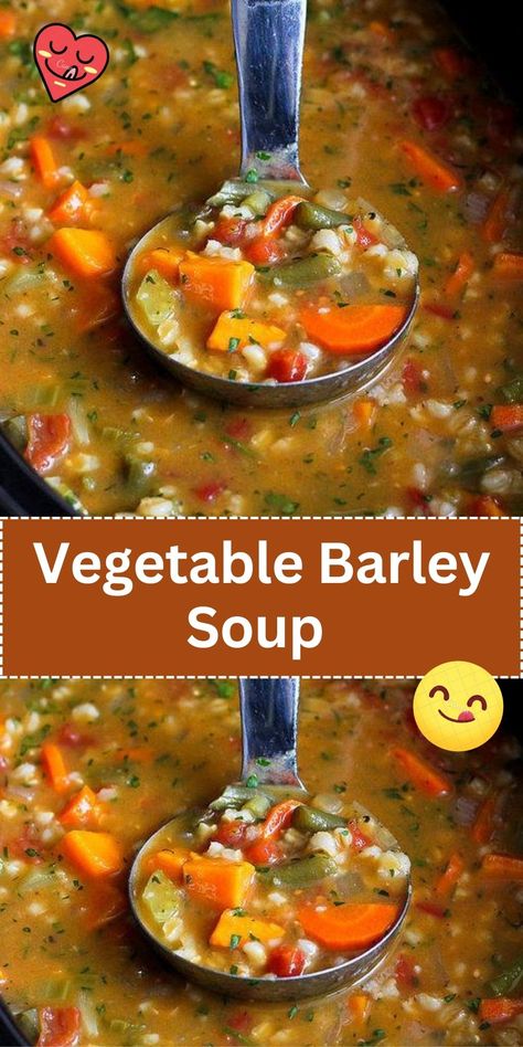 A hearty, nutritious soup made with barley and a variety of vegetables. It’s a warming, comforting dish, perfect for colder weather. Vegetable Barley Soup, Large Zucchini, Barley Recipe, Homemade Beans, Snacks Under 100 Calories, Metabolism Diet, Healthy Sweet Snacks, Pumpkin Scones, Pearl Barley