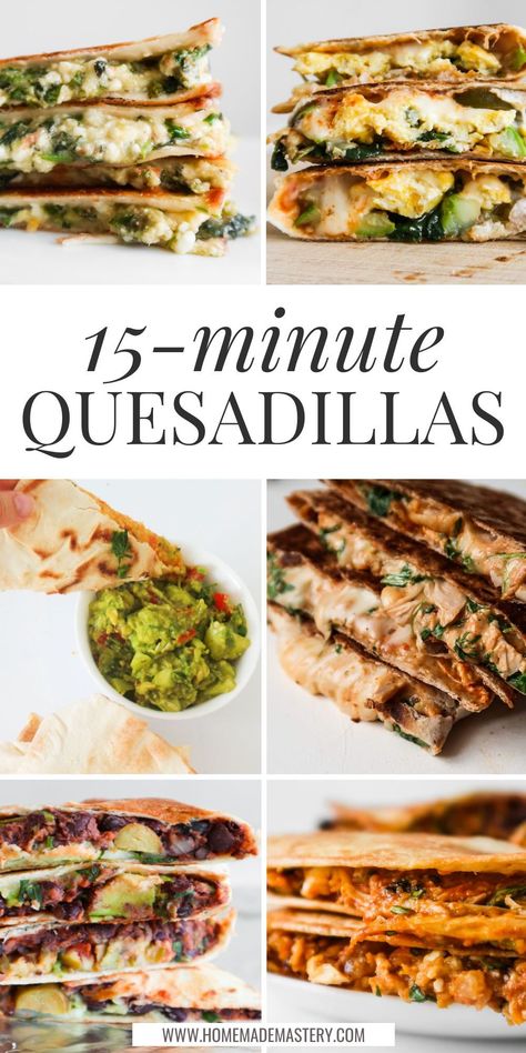 Lunch Box Quesadillas, Vegetarian Cheese Recipes, Breakfast Quesadilla Vegetarian, Quesadillas Easy Recipes, Lunch Meat Quesadilla, Health Quesadilla Recipe, Quesadilla Wrap Recipes, Veggie Quesadilla Healthy, Mediterranean Diet Quesadillas