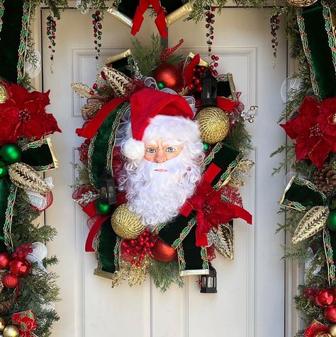 Santa wreath diy