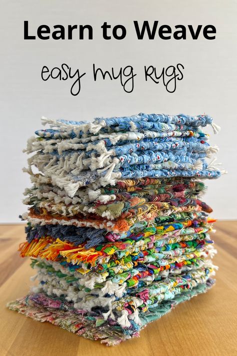 Learn to Weave Mug Rugs