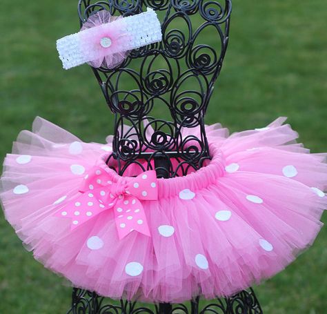 Minnie Mouse Skirt, Minnie Mouse Tutu, Newborn Baby Dresses, Tutu Skirt Kids, Pink Tutu Skirt, Dance Tutus, Polka Dot Headband, Toddler Tutu, Ballet Kids