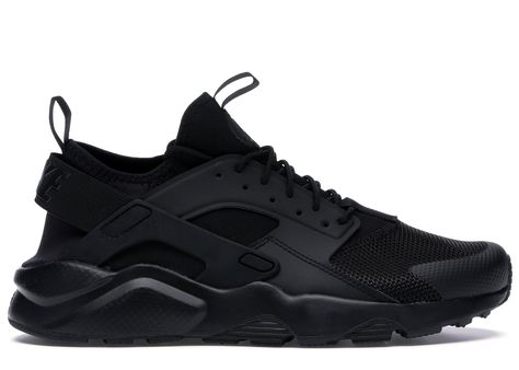 Summer Trainers, Nike Air Huarache Ultra, Black Shoes Men, Huarache Run, Mens Nike Air, Nike Air Huarache, Air Huarache, Hot Sneakers, Triple Black