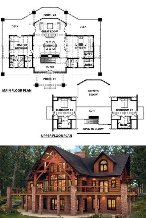 Lodge Blueprints, Ski Cabin Floor Plans, Cabin Mansion Floor Plans, Luxury Log Cabin Floor Plans, Ski Lodge Floor Plan, Unique Home Floor Plans, Cabin House Plans Open Floor, Bloxburg Cabin Layout, Lodge Layout