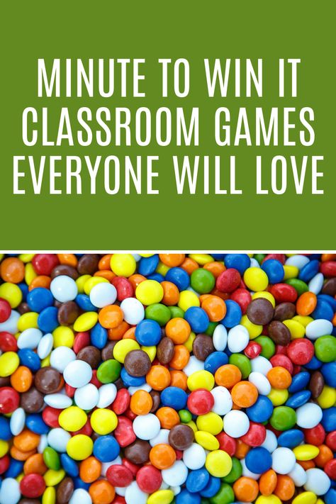 15 Educational Minute to Win it Classroom Games - Peachy Party School Minute To Win It Games, End Of The Year Minute To Win It Games, Back To School Minute To Win It Games, Class Party Games End Of Year, Assembly Games Elementary, Games For Elementary, Minute To Win It Classroom Games, Fun Classroom Games Elementary, Classroom Competition Ideas