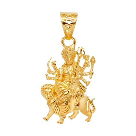 Durga Maa Locket Design Gold, Maha Gauri, Grt Jewellers, Ambe Maa, Gold Pendent, Pooja Items, Silver Pooja Items, Goddess Durga, Goddess Decor