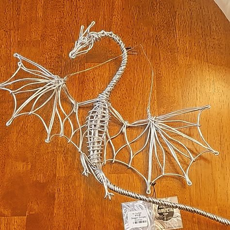 Twisted And Shaped Freehand Out Of One Piece Of Aluminum Wire. 100% Made In The Usa Wire Crochet Sculpture, Wire Products Ideas, High School Wire Sculpture Projects, Steel Wire Art, Wire Bending Art, Halloween Wire Art, Wire Animals Sculpture, Easy Wire Art, 3d Wire Art