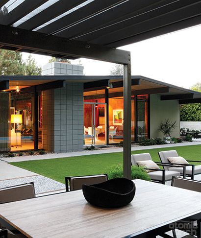 Eichler House, Mid Century Modern Exterior, Mid Century Exterior, Eichler Homes, Mid Century Home, Century Home, Floor To Ceiling Windows, House Remodel, Concrete Decor