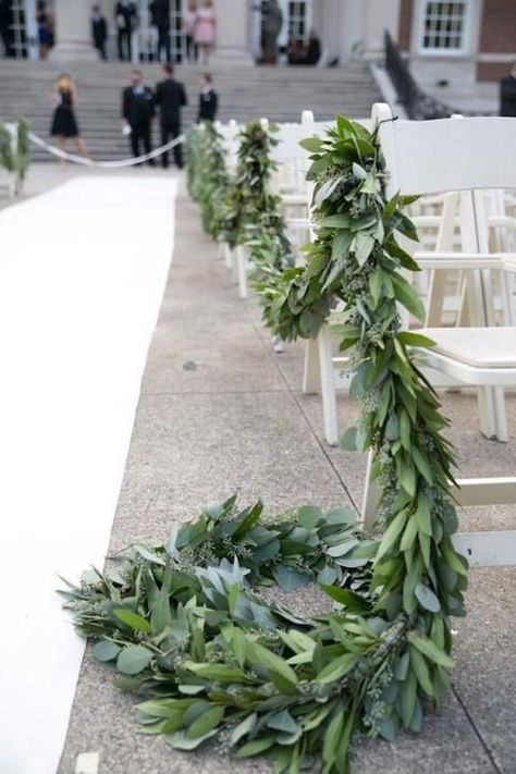 Eucalyptus Runner, Aisle Greenery, Isle Decor, Greenery Photography, Chair Swag, Floral Aisle, Foliage Garland, Herb Wedding, Herb Bouquet