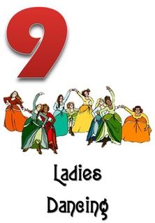 9 Ladies Dancing, Nine Ladies Dancing, Ladies Dancing, 12 Days Of Xmas, Community Library, School Learning, Abc Alphabet, Holiday Quotes, Holiday Tags