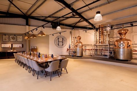 Haymans Gin Distillery by Contagious Design London  UK Craft Distillery Design, Distillery Design, Brewery Equipment, Beer Factory, Brewery Design, Gin Distillery, Small Atelier, Room Store, Otaru