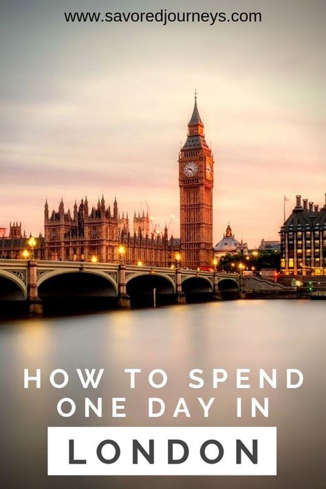 How to spend one day in London - Includes a plan for seeing the main sights or acting like a local 5 Days In London, One Day In London, What To Do In London, London Travel Guide, London Sights, Day In London, Travel England, Travel London, Travel Guide London