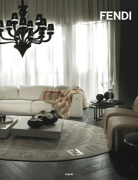 We <3 Home Design — Gorgeous! Fendi Interior, Fendi Home, Fendi Casa, Home Library Design, Top Interior Designers, New Classic, Interior Design Studio, Beautiful Interiors, Luxury Living Room