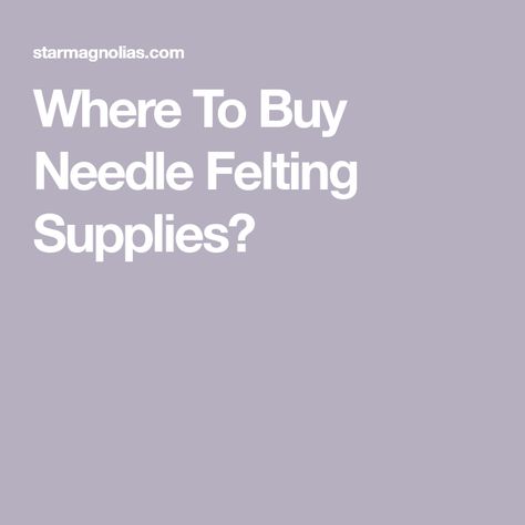 Where To Buy Needle Felting Supplies? Dance Crafts, Needle Felting Supplies, Fiber Sculpture, Felted Art, Wool Felting, The Tools, Fiber Arts, Felt Art, Yarn Art