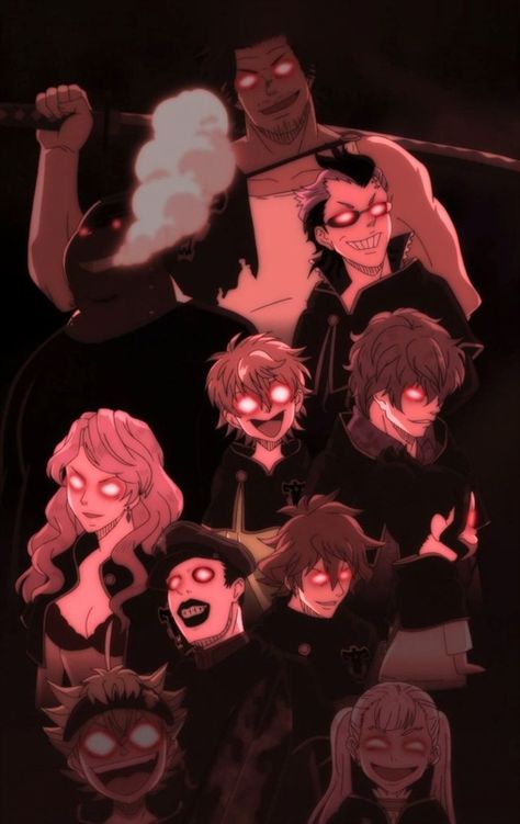 Black Bulls, Black Clover Manga, Cover Wallpaper, Black Bull, Black Clover Anime, Black Anime Characters, Black Cover, Black Clover, Red Eyes