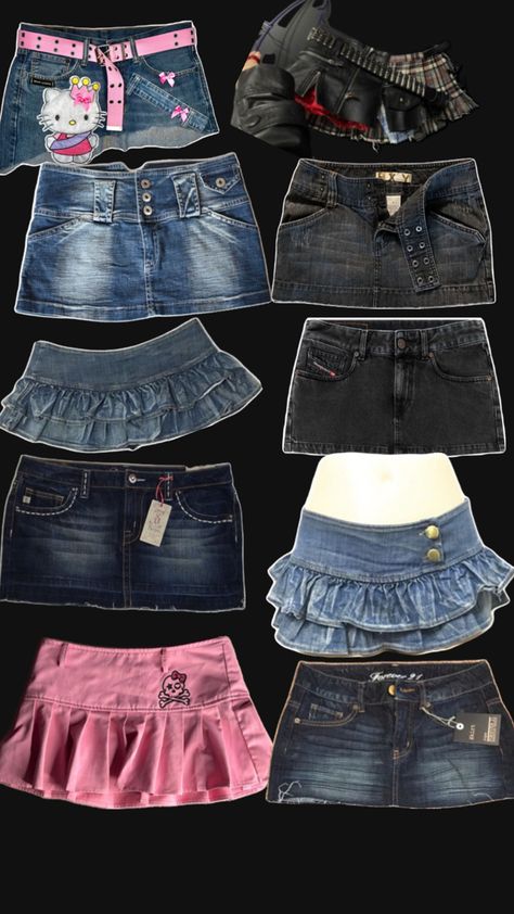 Mcbling Fashion, Trashy Outfits, Outfits 2000s, Downtown Outfits, Shein Outfits, Miniskirt Outfits, 2000s Fashion Outfits, Alternative Outfits, Kawaii Clothes