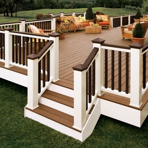 20 Gorgeous Trex Composite Decking Ideas Summer Kitchens, Backyard Patio Deck, Deck Colors, Patio Deck Designs, Wooden Deck, Deck Designs Backyard, Trex Deck, Deck Designs, Deck Projects