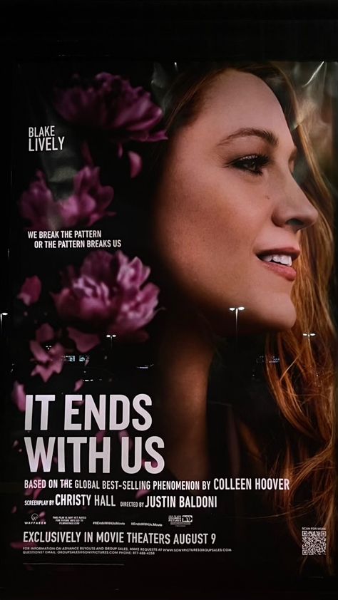 It Ends With Us movie display poster | Blake Lively | photographed by Instagrammer @jacklynolevito It Ends With Us Movie Poster, It Ends With Us Poster, Us Movie Poster, It Ends With Us Movie, Movie Display, Us Movie, Us Poster, Justin Baldoni, This Is Us Movie