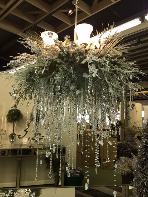 Winter Chandelier Decor, Christmas Chandelier Ideas Decoration, Decorate A Chandelier For Christmas, Decorate Chandelier For Christmas, Decorating A Chandelier For Christmas, Christmas Ceiling Decorations Ideas, Christmas Chandelier Decorations, Christmas Chandelier Ideas, Christmas Decorated Chandeliers