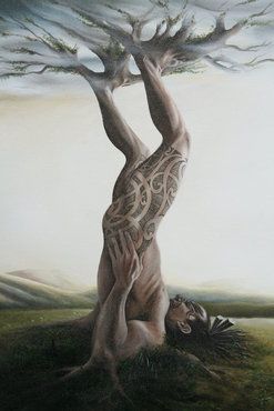 Tane mahuta (God of the forest.) Maori Artist, Maori Legends, Sky God, Polynesian People, Majestic Tree, Maori Tattoos, Polynesian Art, Maori Designs, Māori Culture