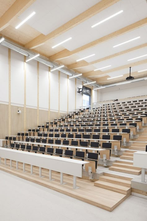 Lecture Hall Interior Design, Lecture Hall Design, Auditorium Design, College Architecture, Lecture Hall, Pool House Plans, Shelter Design, Carport Designs, Hall Interior Design