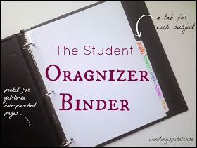 Winding Spiral Case: The Student Organizer Binder School Binder Organization Highschool, High School Binder, Binder Organization School, School Organization College, High School Organization, Importance Of Time Management, Back To School Organization, School Binder, College Organization