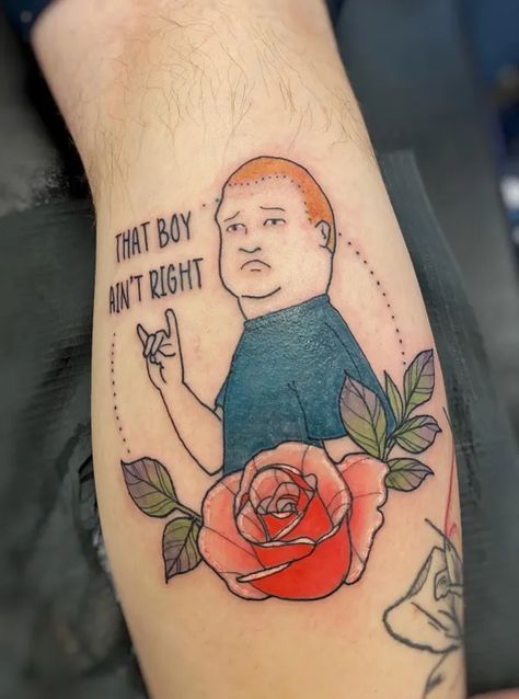 Bobby Hill Tattoo, Bobby Tattoo, Pittsburgh Tattoo, Hill Tattoo, Bobby Hill, Prison Tattoos, Medical Questions, Human Canvas, R Tattoo