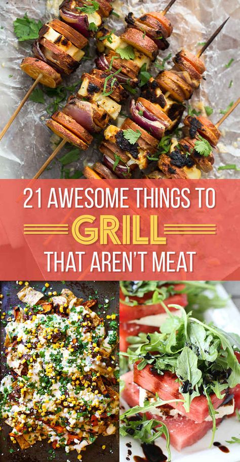 Grilling Vegetarian, Things To Grill, Vegan Grill, Vegetarian Grilling Recipes, Bbq Veggies, Vegetarian Grilling, Sommer Mad, Vegetarian Bbq, Vegan Grilling