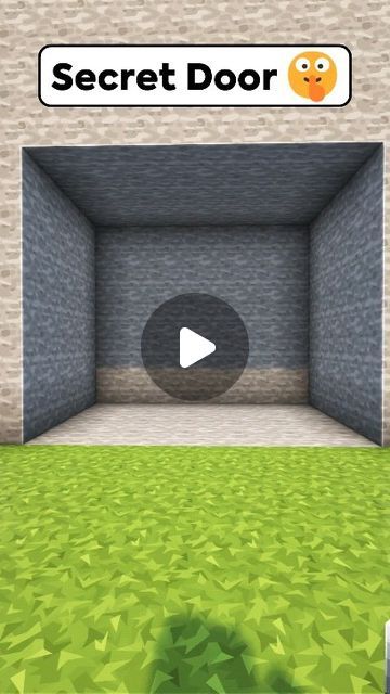 Secret Door Minecraft, Minecraft Secret Door, Door Picture Frame, Minecraft Secrets, Door Picture, Secret Door, Minecraft Tutorial, Minecraft Building, Oak Doors