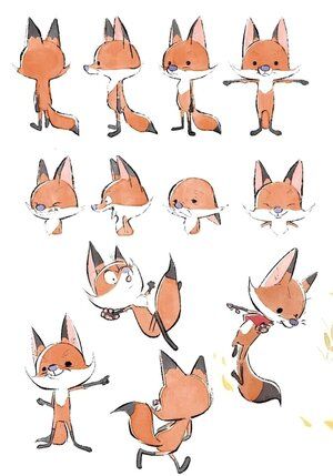 Winners of the “Fox Adventurer” Challenge Red Fox Drawing, Cartoons Characters, Fox Character, Drawing Kids, Characters Cartoon, Fox Drawing, Drawing Template, Fox Illustration, Seni Cat Air