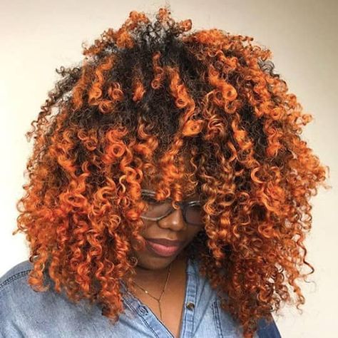 Hair Dye Ideas Orange, Hair Color Ideas Orange, Orange Hair Ideas, Orange Hair Color Ideas, Orange To Blonde Hair, Orange Hair Color, Pumpkin Spice Hair, Which Hair Colour, Dyed Curly Hair